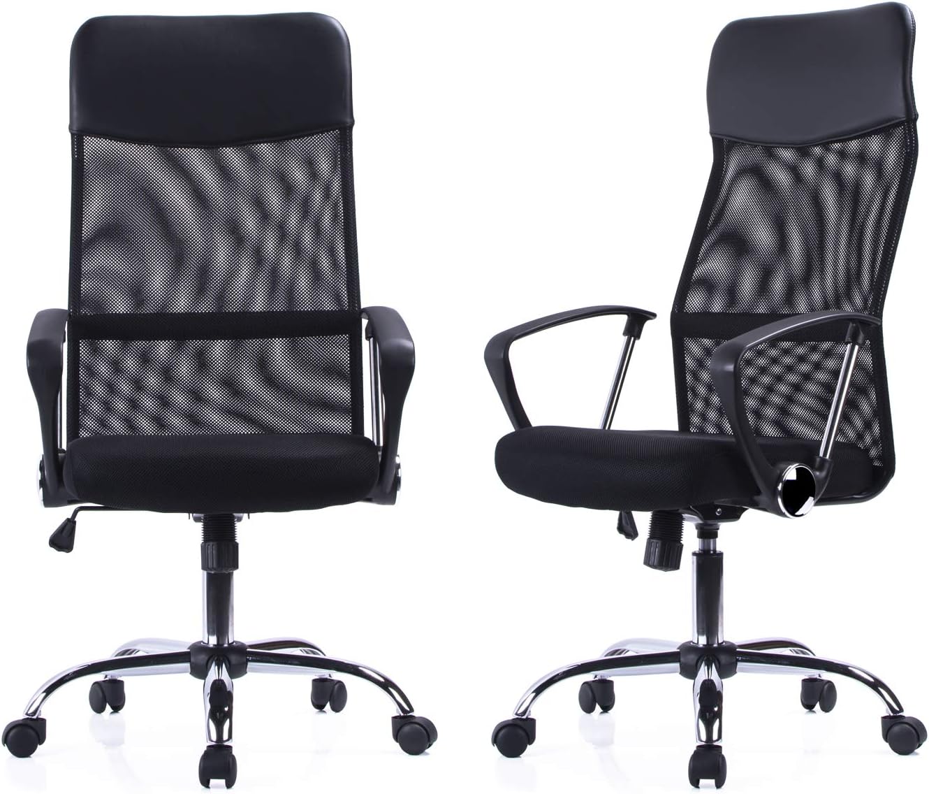 Exofcer Office Chair, High Back Desk Chair, Ergonomic Computer Chair, Height Adjustable, Breathable Padded Seat - Image 3