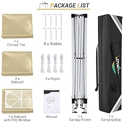 COBIZI 10x10 Pop Up Canopy Tent with Removable