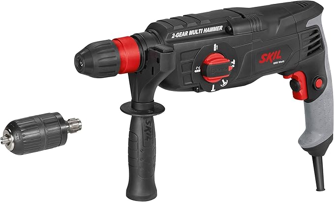 Skil 1036ak Marteau Perforateur Burineur Sds Plus A 2 Vitesses 720w 2 7 J Mandrin Adapteur Sds 5 Pieces Set D Accessoires Coffret Amazon Fr Bricolage