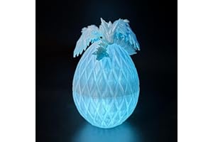 Flavery 3D Printed Flying Dragon Egg - Winged Dragon in Diamond Eggs, Flexible Crystal Animal Inside, Mystery 3D Gift, Desk Decoration, Fidget Toy (Glow in The Dark Blue)