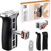 K&amp;F CONCEPT Universal Camera Cage Side Handle with NATO Rail &amp; 3/8" Mount | 4cm Adjustable Height Quick-Release Grip, Cold Shoe &amp; Removable Anti-Slip Pad for Run-and-Gun Video Recording, PP31