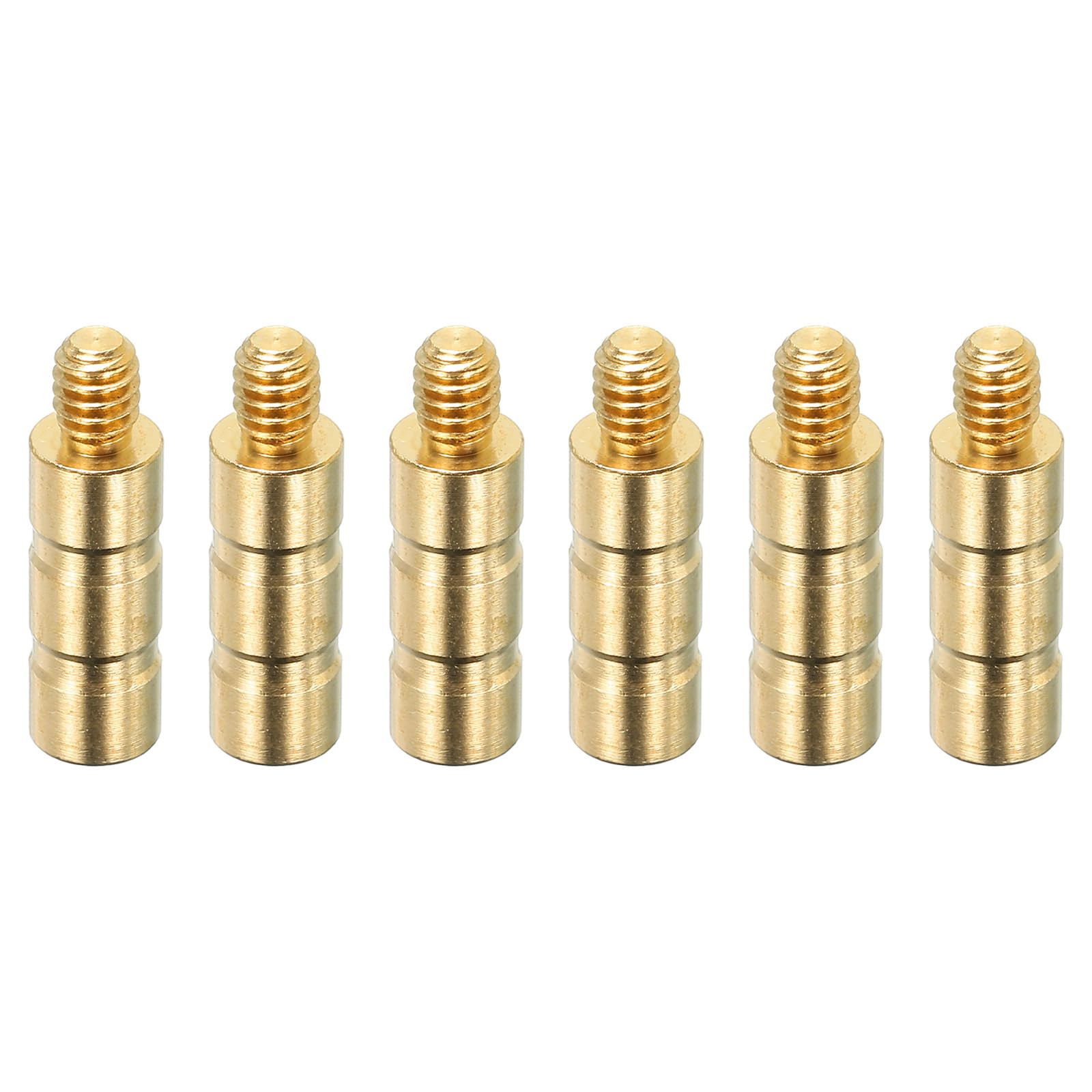 PATIKIL 50 Grain Archery Arrow Insert 0.244 Inch, 6 Pack Brass Arrow Weight Bolt for Field Points Shaft