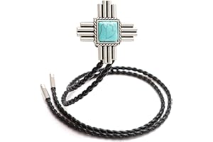 WENTUR Stone Bolo Ties for Men Western - Vintage Cowboy Bolo Tie for Women Western Costume Accessories