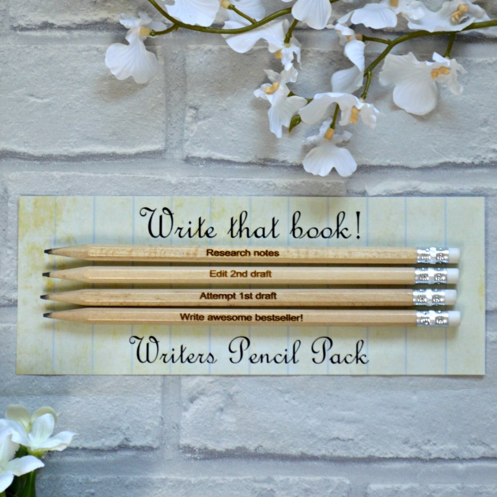 Writers Pencils Novel Writing Quotes Amazon.co.uk Handmade