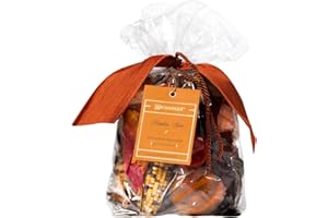 Aromatique Pumpkin Spice Potpourri Bag 8oz - Decorative Home Fragrance, Perfect Fall Decoration Long Lasting Room Air Freshener Deodorizer Sachet Botanicals or Catchall Bowl Filler Decor Centerpiece