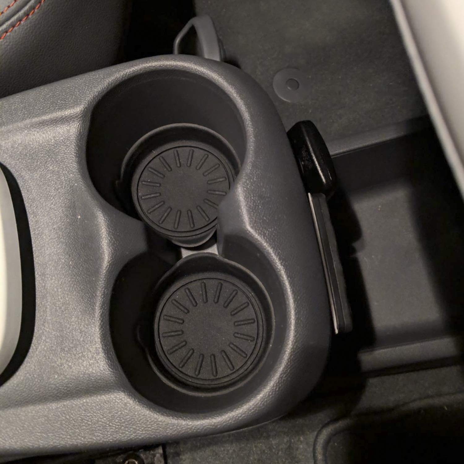 Seven Sparta Car Cup Holder Coasters, Silicone Coasters for Cup Holders, Universal Vehicle Cup Holder Coasters, Set of 4 Pack, 3-1/8\