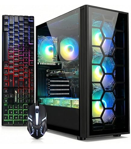Amazon.com: ARGB Gaming PC Desktop, i7-11700F (8-Core up to 4.9GHz