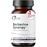 Designs for Health Berberine Synergy - Berberine HCL 400mg + Alpha Lipoic Acid (ALA) for Metabolism, Heart Health + Liver Support - Vegan, Non-GMO Berberine Supplement (60 Capsules)