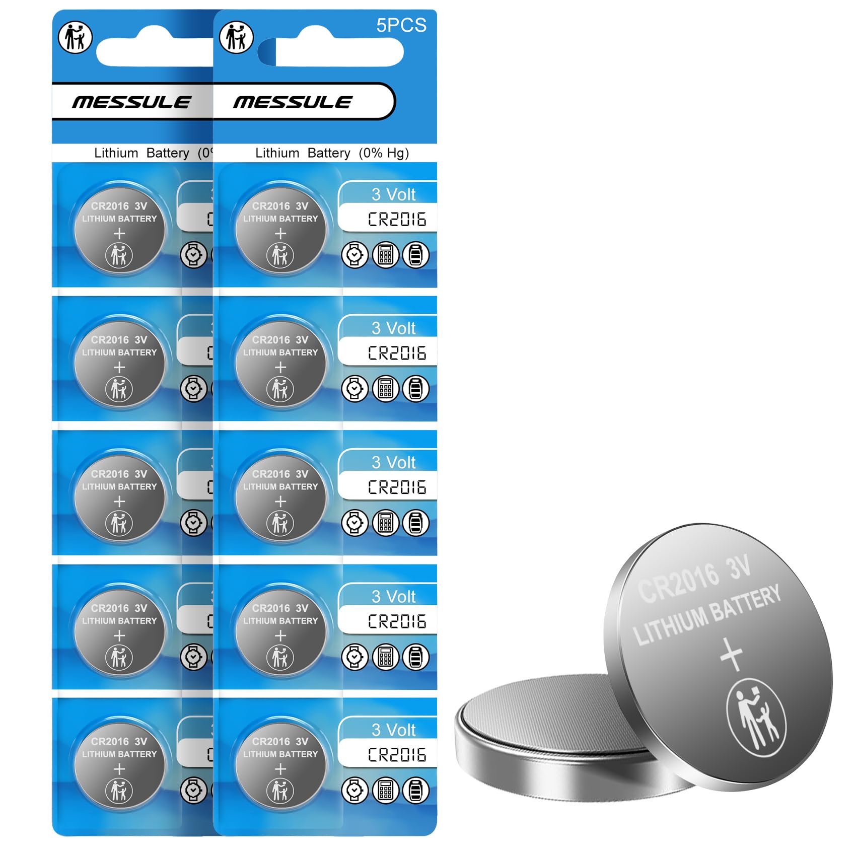 messule 3 Volt 2016 Cell Battery 10 Pack – Button