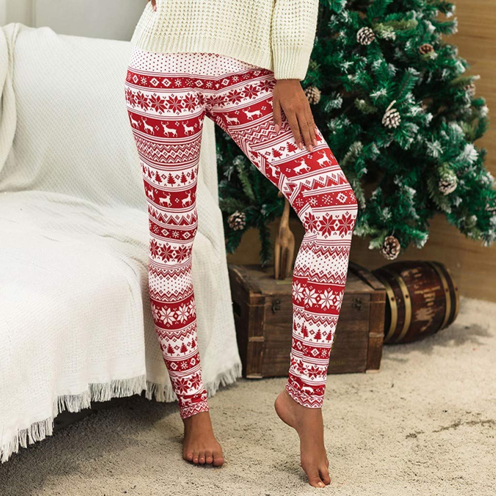 Trada Leggings Natalizi per Donna Caldo Leggings Donna Stampa di Natale  Eleganti Leggings Sportivi Opaco Yoga Fitness Spandex Palestra Leggins Push  Up Pantaloni Pantaloni e pantaloncini Pantaloni berjaya.edu.my