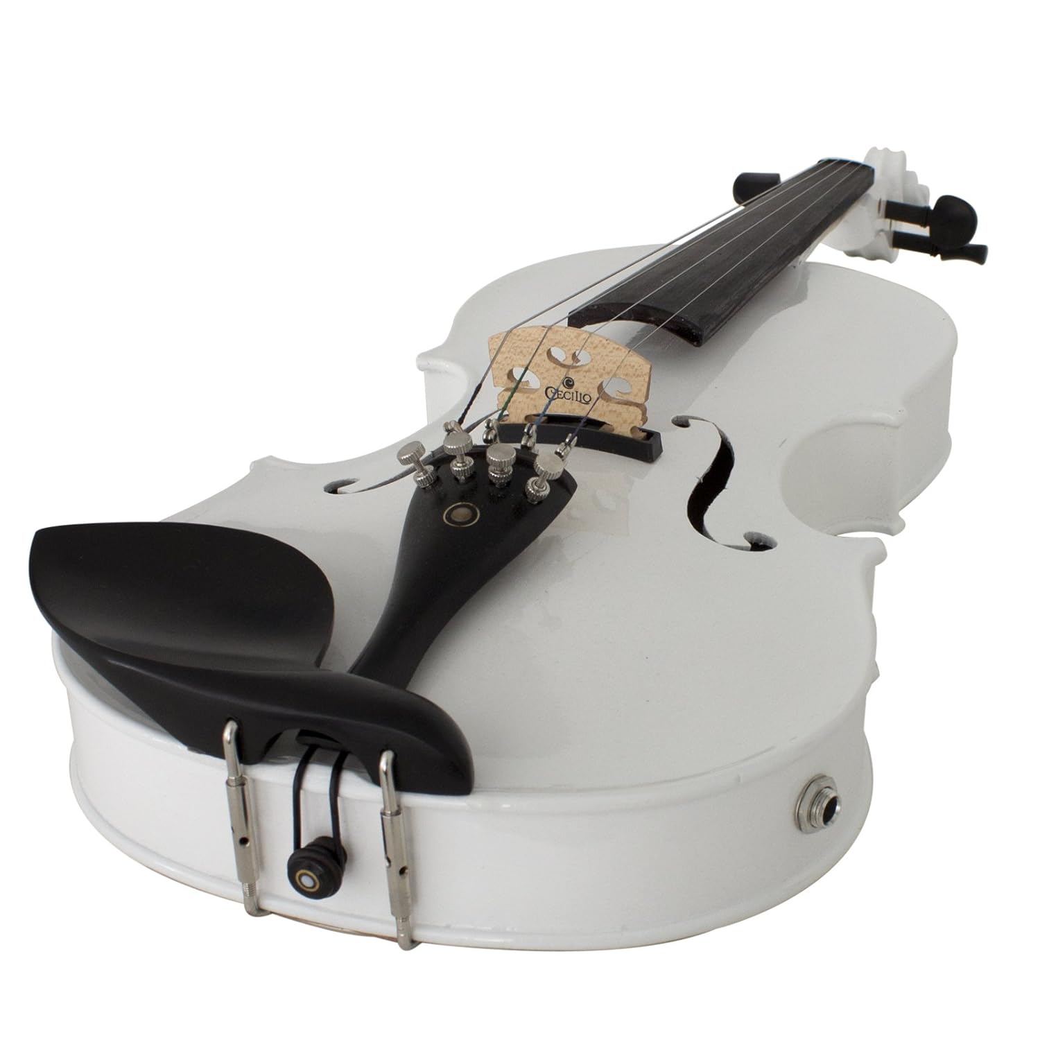 Cecilio 4/4 CVNAEBlack+SR Ebony Fitted Acoustic/Electric Violin in