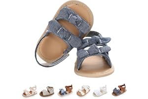 EAU LAYAMEN Baby Girl Sandals Summer Crib Shoes Bowknot Soft Sole Infant Girls Princess Dress Flats First Walker Shoes