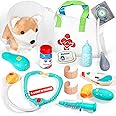 Doctor Kit for Toddlers 3-5 - Preschool Pretend Play Medical Kit with Dog Toy, Stethoscope, Blood Pressure Cuff and Carrying Bag- Dress Up Toys for Kids Ages 3+ Years