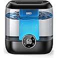 Dreo Humidifiers for Bedroom, 6L Supersized Cool Mist Humidifiers for Large Room, 60H Runtime 28 dB Quiet, Top Fill Air Humidifiers for Home, Baby, Plant, Nursery, Indoor, Night Light, Black