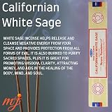 M & J Satya Nag Champa Californian White Sage Incense Sticks 4 Pack view 2