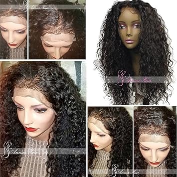 Amazon Com Lace Front Human Hair Wigs For Black Women Curly Hair