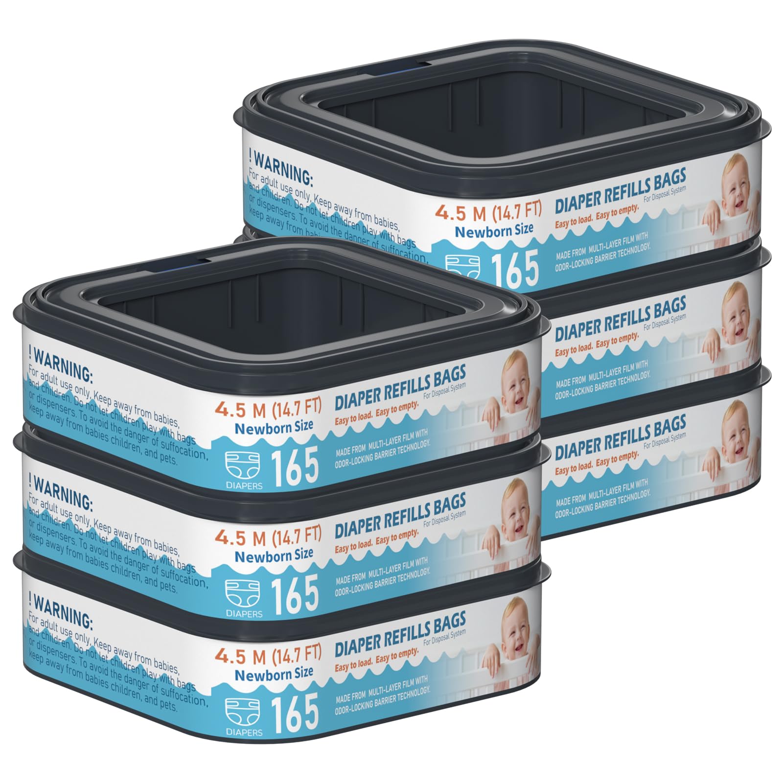Photo 1 of (please see all images) diaper pail refills 