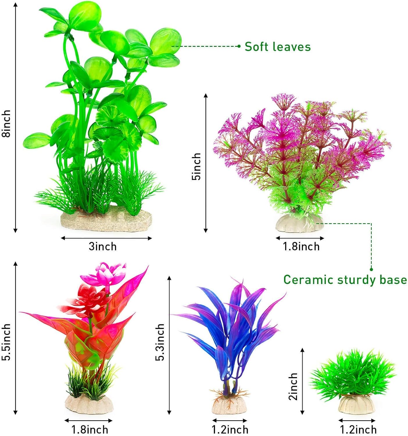 Aquarium plants, Fish Tank Plants, Fish Tank Decorations Suitable for