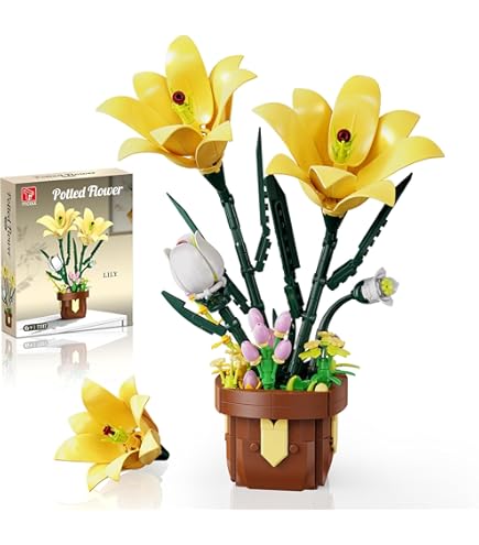 Amazon.com: Famiredo Lily Flower Building Kit for Adults, Flower