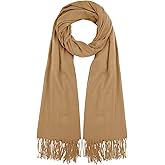 tiggell Winter Scarf Women's Pashmina Shawl Wrap for for Evening Dresses Long Large Warm Soft Scarves