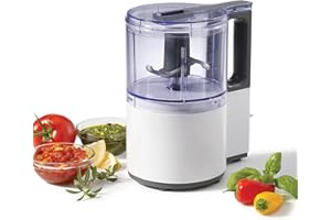 Starfrit Electric Oscillating Food Processor - 4 Cups - Measuring Spoon - High, Low & Pulse Modes - 300W