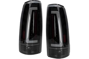 Tail Light Assembly Compatible With 1988-1999 Chevy GMC C/K Blazer Fullsize Tahoe Suburban Yukon Escalade Tube Driver And Pas