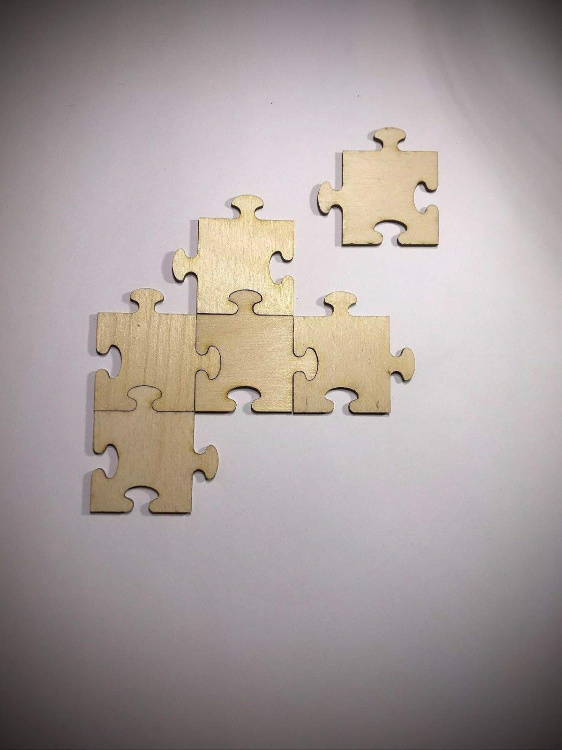 5" Puzzle Piece A006 Laser Cut Wood Crafting Supply
