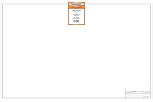 Clearprint 22" x 34" 1000H Design Vellum Sheets with Engineer Title Block, 16 lb., 100% Cotton, 100 Sheets Per Pack, 1 Each