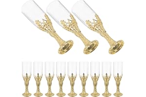 Milisten 12pcs Medieval Chalice Goblets Plastic Wine Cups Gold Altar Communion Party Glasses for Church