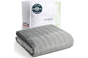 YnM Cooling Weighted Blanket for Adults, 20lbs Heavy Bed Throw for One Person of 190lbs, Perfect for Hot Sleepers or Warm Cli