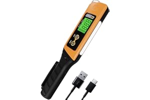 GERCHWAY 2-in-1 Digital Tire Pressure Gauge with Magnetic LED Work Light, USB Rechargeable, Lab Tested Air Gauge, 150 PSI, Cool Gadget Gift for Men