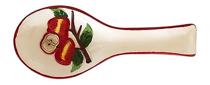 Buy Decorative Red Apple Spoon Rest For Themed Kitchen Online At