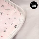 hauck Snuggle N Dream Beige Bloom Cotton Baby Blanket 80 x 80 cm view 7