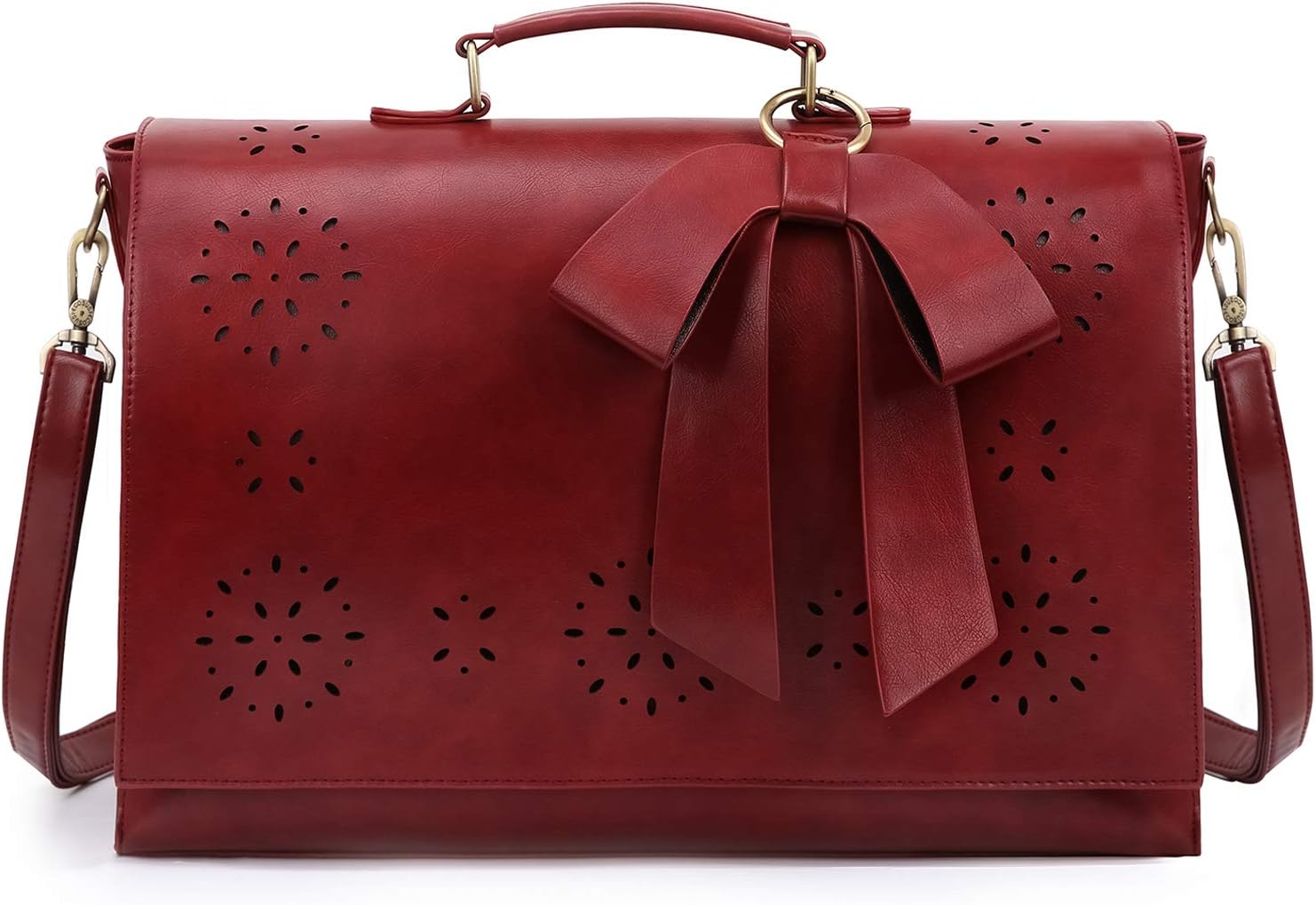 ECOSUSI Women Briefcase 15.6 inch Laptop Bag Ladies PU Leather Satchel