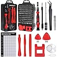 Small Precision Screwdriver Set& 119 Pcs Mini Screwdriver Set & Magnetic Glasses Repair Tool Kits &Small Screwdriver set for DIY,Xbox,iPhone,iPad,Computer,Watch,Laptop,Macbook,Eyeglass,Electronic