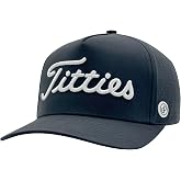 Power Golf GP Performance Golf Hat Snapback with Breathable Laserholes &ndash; Original Titties Golf Hat with Adjustable Strapback