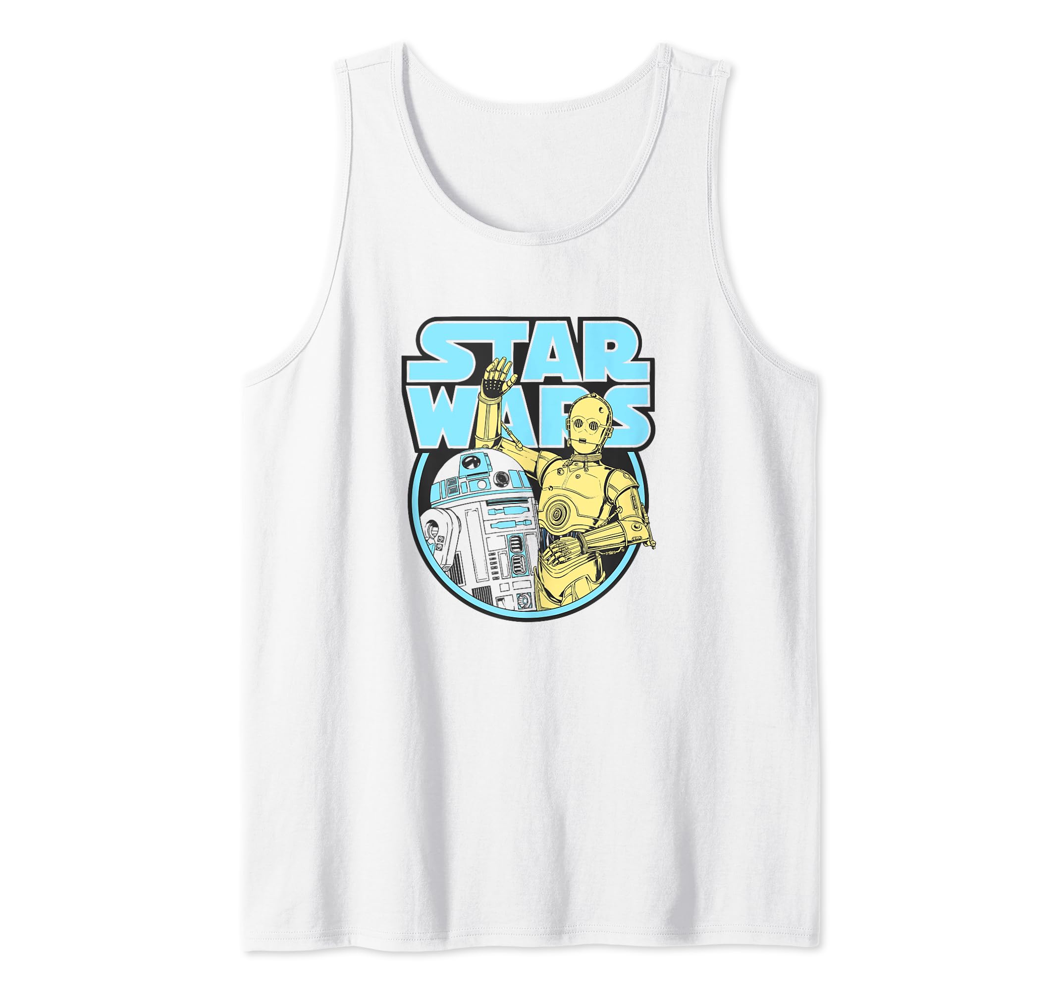 Star Wars C-3PO & R2-D2 Color Pop Star Wars Logo Tank Top