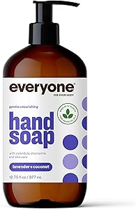 Everyone Liquid Hand Soap, 12.75 Ounce (Pack of 1), Lavender and Coconut, made with Essential Oils for kitchen and bathroom