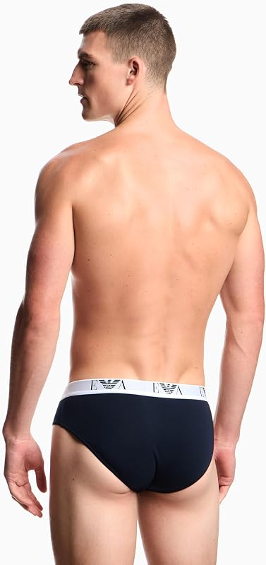 Herren 3-Pack Brief Slip, Armani Blue/Armani Blue/Armani Blue, L EU