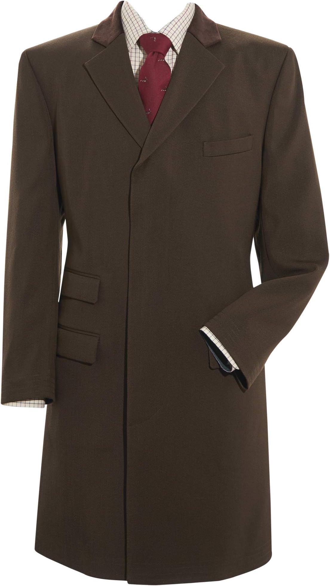 Samuel Windsor Men's Formal Wool Covert Coat