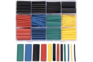 530Pcs Heat Shrink Tubing Tube Sleeve Car Electrical Assorted Cable Wire Wrap Kit