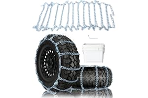 SCITOO Snow Chains For Car Pickup Trucks SUV,Quick Easy Installation Tire Traction Chain,Adjustable Universal Emergency Anti-