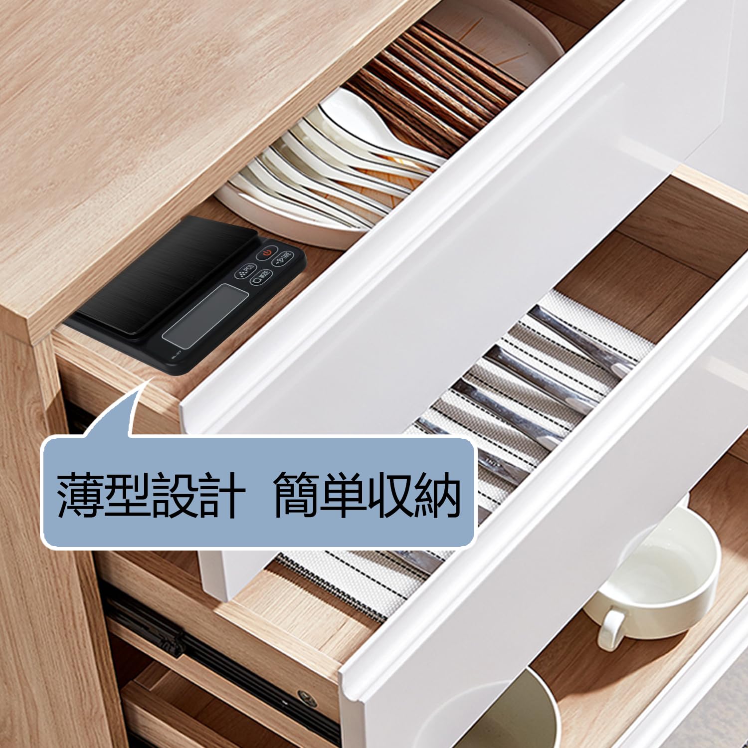 Scale, Digital Scale Scale, 10.1 oz (3000 g), Measuring Instrument, 0.04 oz (0.1 g), 6.6 lbs (3 kg), Kitchen Cooking Scale (Black)