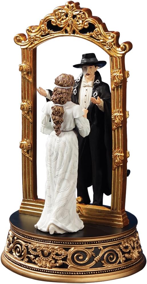 The San Francisco Music Box Company Phantom and Christine Mirror Figurine