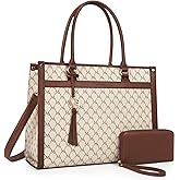 Missnine Laptop Tote Bag 15.6 inch Laptop Bag Stylish Briefcase for Women Work Shoulder Bags for Office, Travel