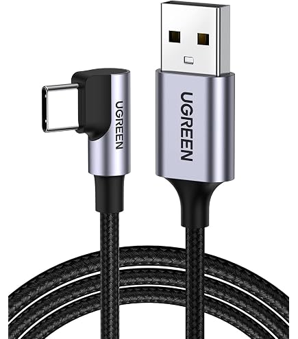 Câble USB A vers B à angle gauche de 1 m (USBAB1ML