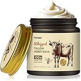 Fioraen Whipped Beef Tallow and Manuka Honey Balm, Beef Tallow for Face, Unscented Skin Care for Dry and Sensitive Skin, Natural Tallow Balm for Hydration and Nourishment, 4 fl.oz