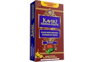 Kaveri Henna Paste Cone Herbal Pure Leaves of Natural Henna for Festivals & Special Occasions (Pack of 4 Cone)