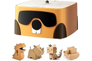 BEAVERBOT Cardboard Cutter for Kids, Safe DIY Construction Tool Kit for Age 3+ Boys and Girls, Educational STEM Craft Toy for