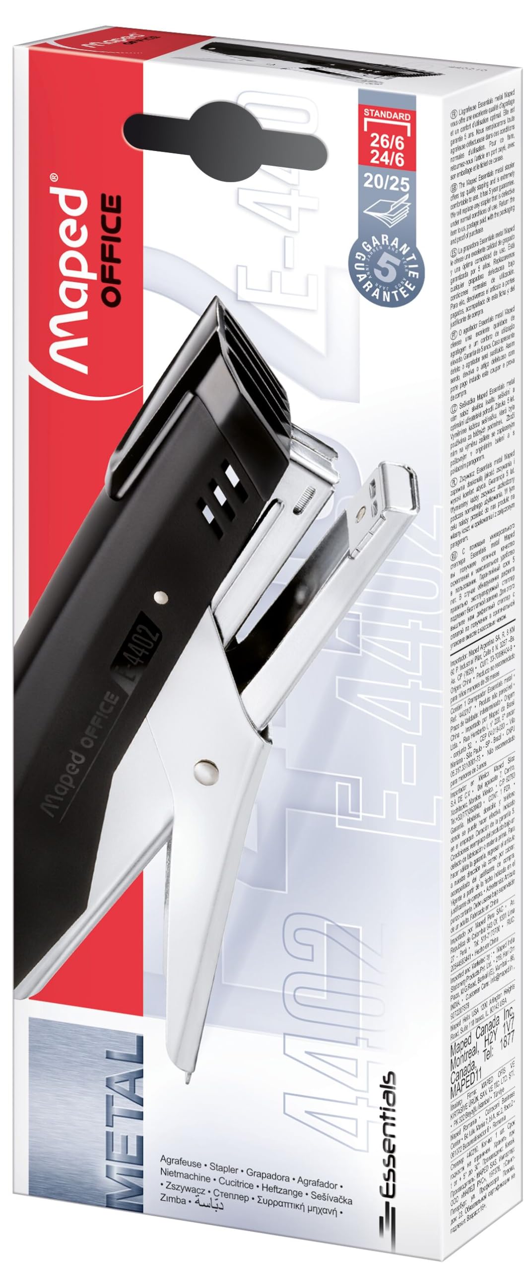 Maped Helix USA Essentials Plier Stapler (440210)